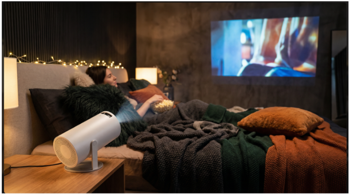 Turn your bedroom into a private cinema