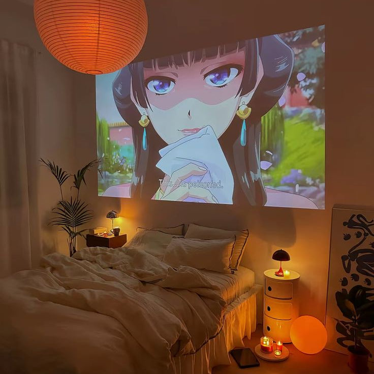 Projector on a table